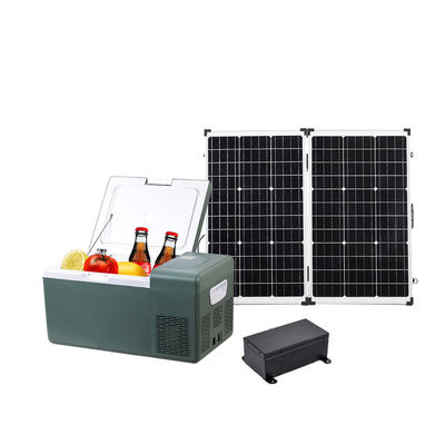 Réfrigérateur de voyage Charge solaire et batterie au lithium intégrée 40L réfrigérateur congélateur de voiture