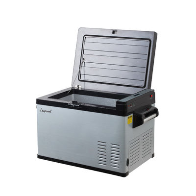 Réfrigérateur à compresseur CC AC portable à porte vitrée unique pour le camping et les voyages -20 10 C