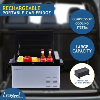 Réfrigérateur à compresseur CC AC portable à porte vitrée unique pour le camping et les voyages -20 10 C