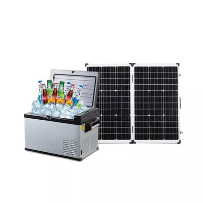 Réfrigérateur solaire alimenté par batterie 30L Congélateur de camping Refrigérateur de voiture Refrigérateur à refroidissement rapide