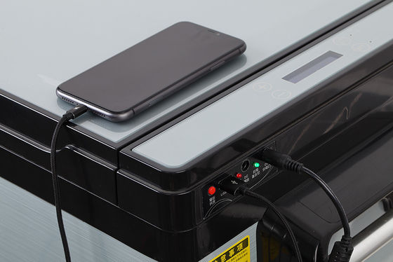 Réfrigérateur solaire alimenté par batterie 30L Congélateur de camping Refrigérateur de voiture Refrigérateur à refroidissement rapide