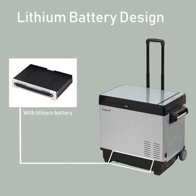 Réfrigérateur solaire portable de 30L avec batterie à double porte et LFP