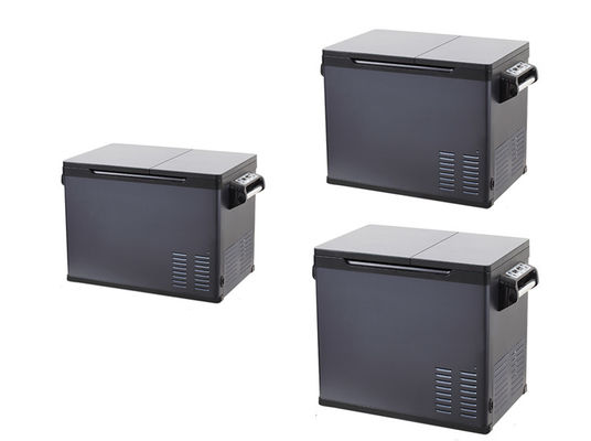 Réfrigérateur de voiture portable de 30L/40L/50L avec double régulateur de température et compresseur de 45W