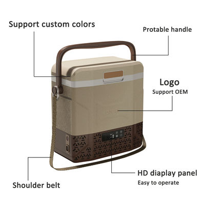réfrigérateur de camping-car 12V CC avec ceinture d'épaule et poignée