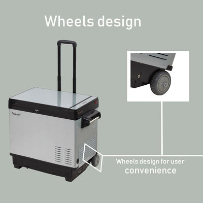 Réfrigérateur à double réglage de température portable à compresseur de 40L pour camions et voitures
