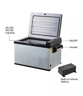 Réfrigérateur extérieur à énergie solaire avec batterie au lithium et panneau solaire en option