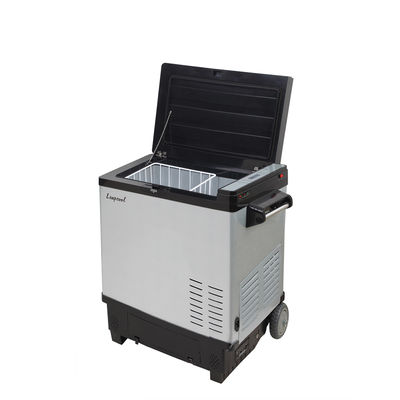 Réfrigérateur solaire à compresseur portable d'une capacité de 50 L et d'une tension DC12V/24V OU 110V-240V