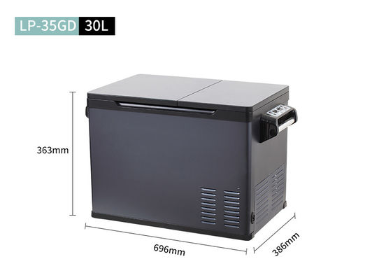 Réfrigérateur de voiture de 30L avec double température et isolation C5H10/C-pentane