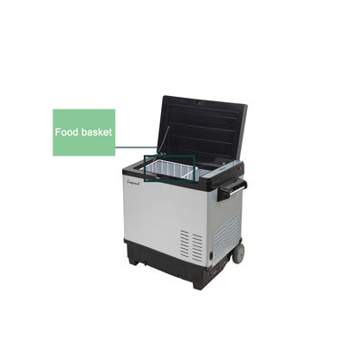 Réfrigérateur solaire à compresseur portable d'une capacité de 50 L et d'une tension DC12V/24V OU 110V-240V