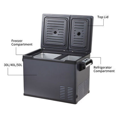 16 kg double commande 30L DC12V 24V congélateur de voiture réfrigérateur panneau solaire alimenté pour le camping