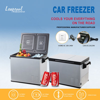 Congélateur solaire à double zone de 30L pour voiture et maison, réfrigérateur avec batterie amovible