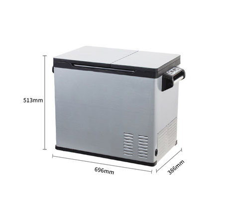 Mini réfrigérateur portable 2023 Réfrigérateur de voiture rétro étroit pour camping extérieur Dc12/24V