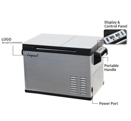 Compresseur portable réfrigérateur de voiture congélateur 17 kg réfrigérateur solaire et mini réfrigérateur de voiture 220v 12v