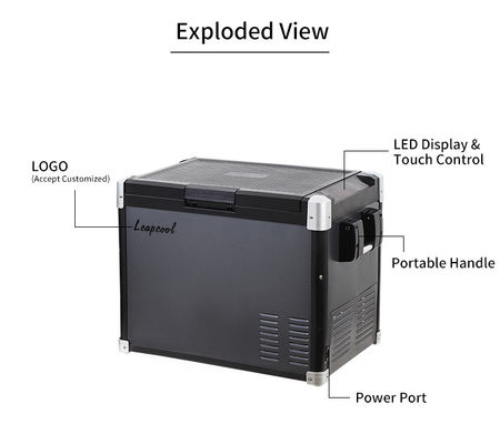 Réfrigérateur de voiture portable de 30 litres, adapté aux VUS DC 12V