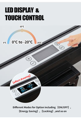 Réfrigérateur à double usage pour la maison et la voiture de 50 litres de capacité avec une cote d'efficacité énergétique de niveau 1