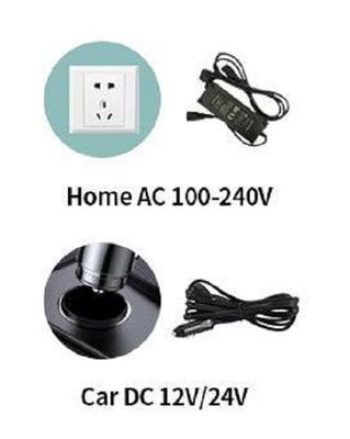 Compresseur à courant continu portable de 12 à 24 volts, réfrigérateur et congélateur